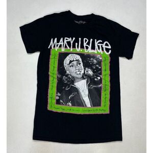 Mary J Blige Graphic T-shirt Women Small Black Short SLeeve Music